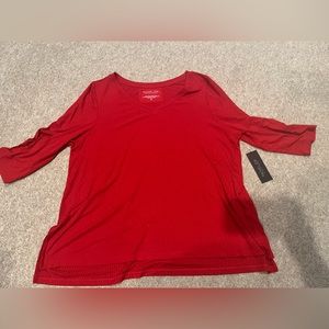 1/4 Sleeve Red Shirt.